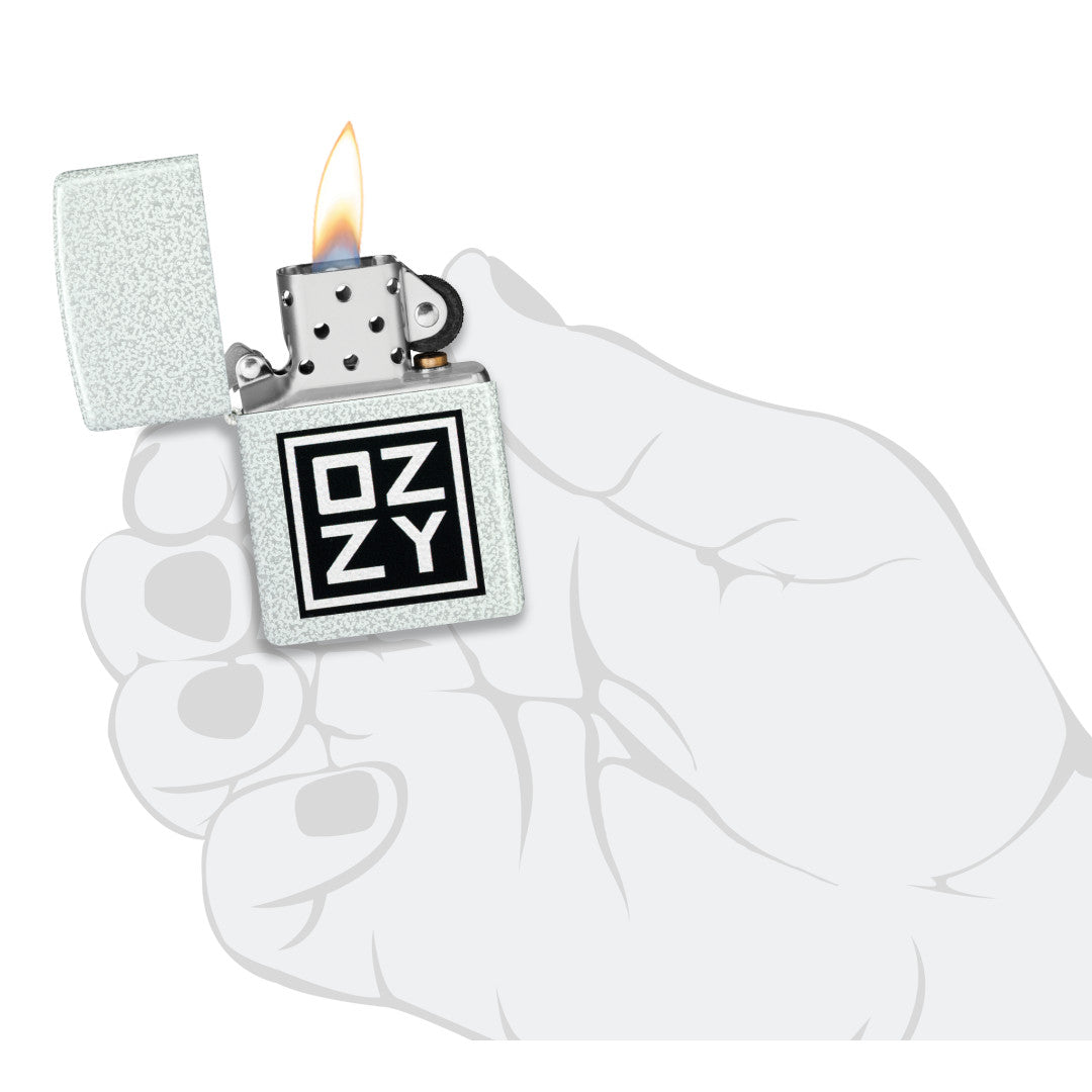 Zippo Ozzy Osbourne Block Design Glacier Windproof Lighter