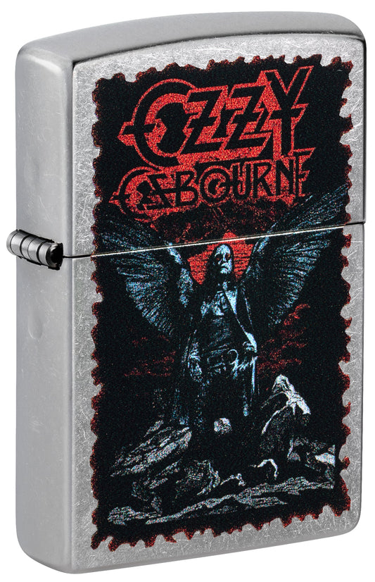 Zippo Ozzy Osbourne Angel Wings Design Street Chrome Windproof Lighter