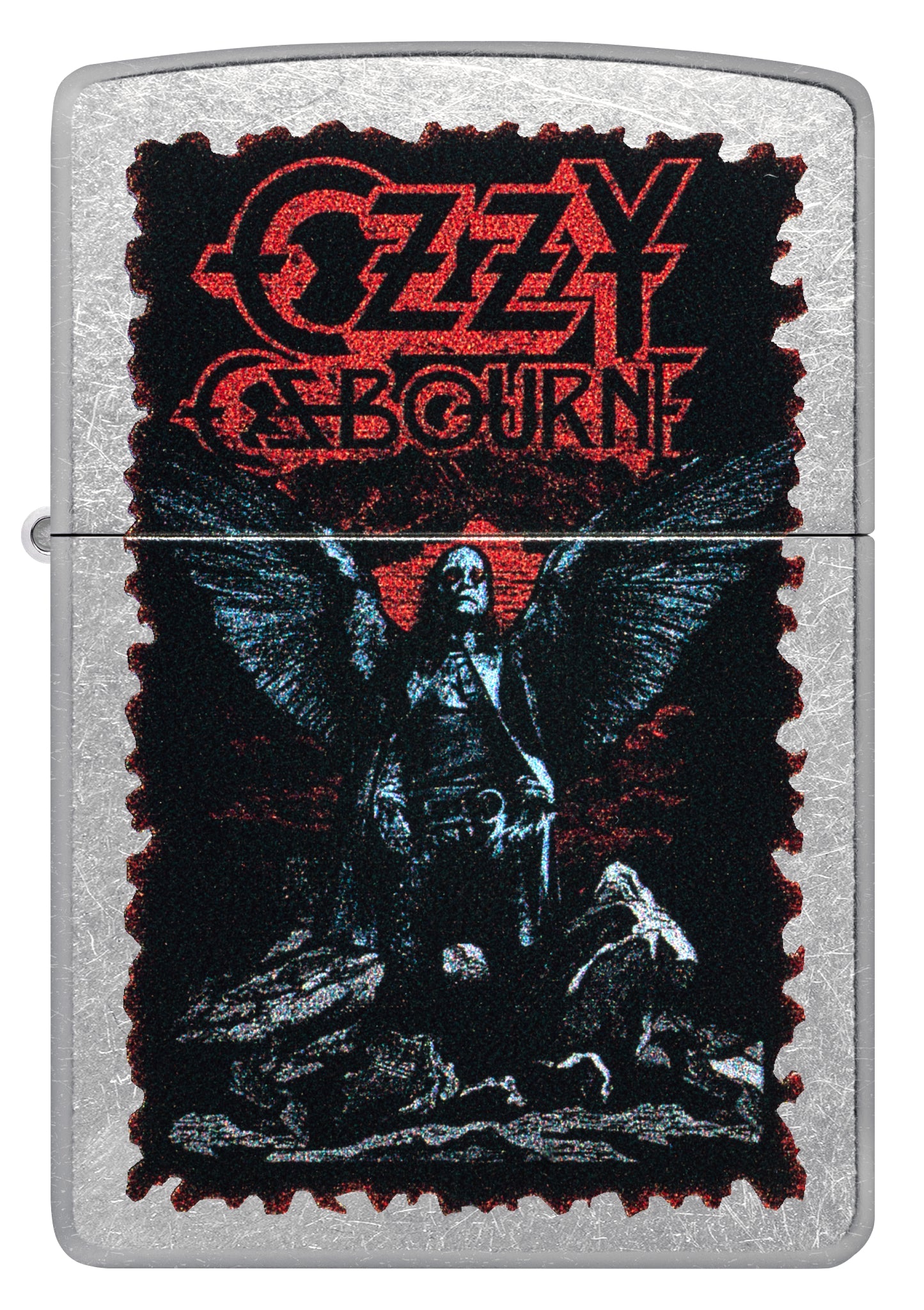 Zippo Ozzy Osbourne Angel Wings Design Street Chrome Windproof Lighter