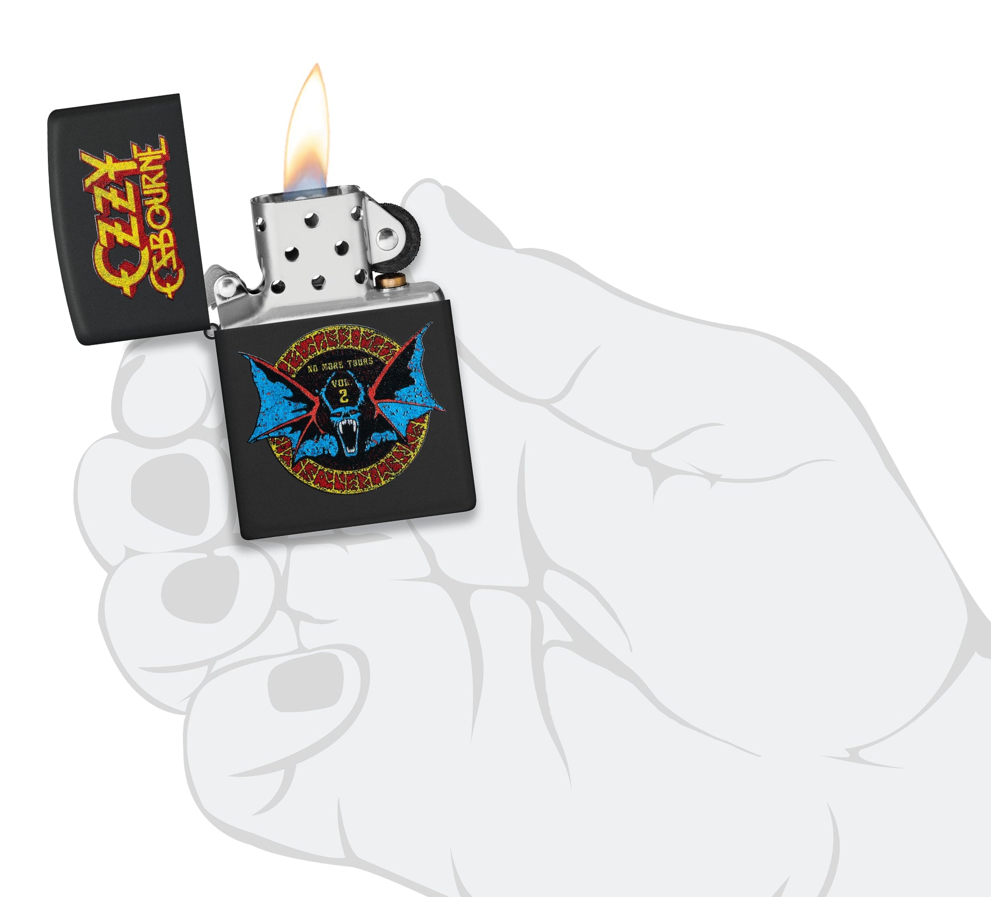 Zippo Ozzy Osbourne No More Tours Design Black Matte Windproof Lighter