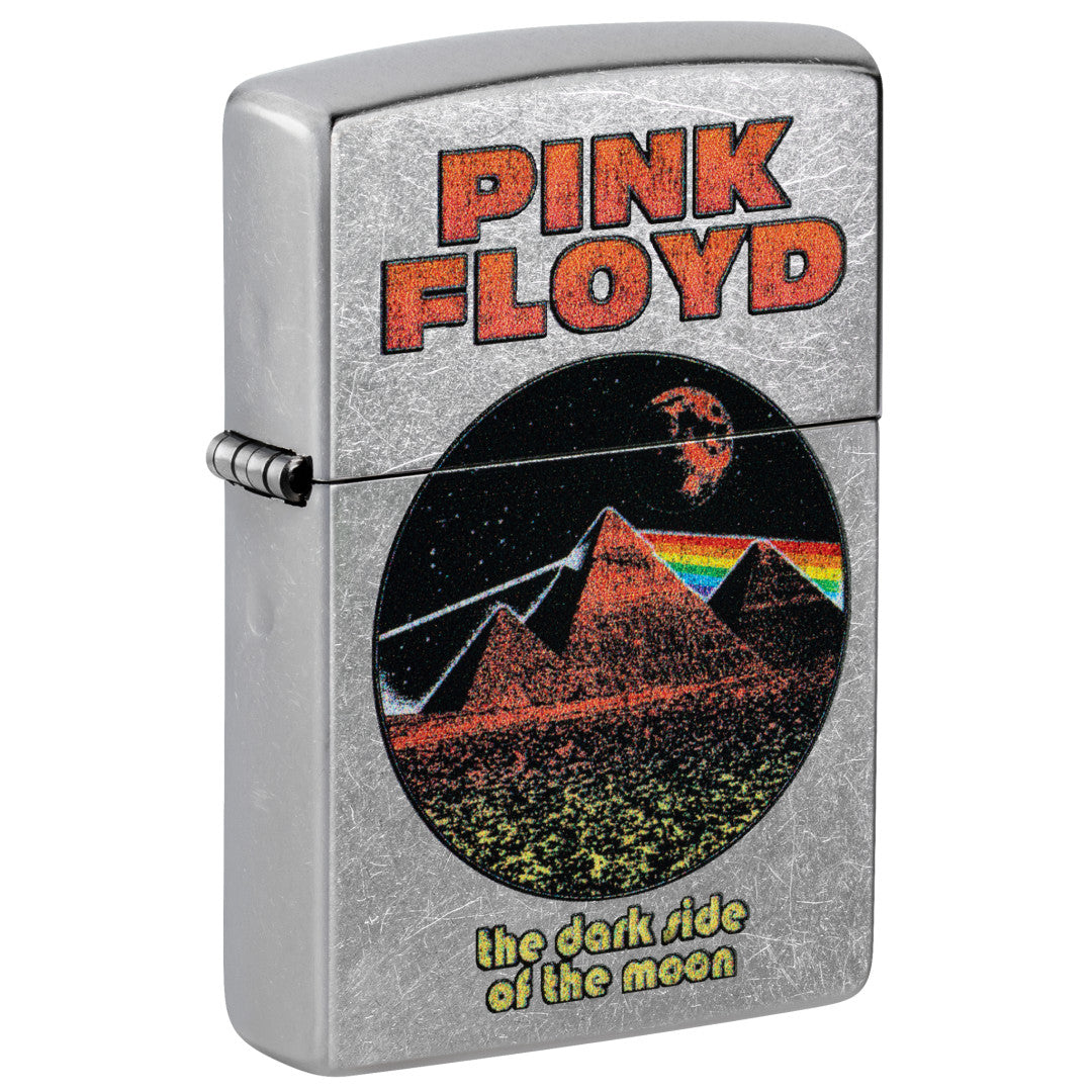 Zippo Pink Floyd Pyramids Design Street Chrome Windproof Lighter