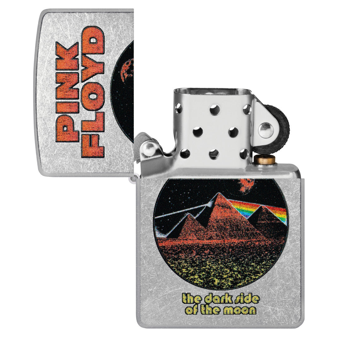 Zippo Pink Floyd Pyramids Design Street Chrome Windproof Lighter