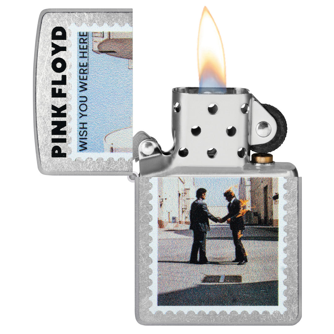 Zippo Pink Floyd Wish You Were Here Design Street Chrome Windproof Lighter