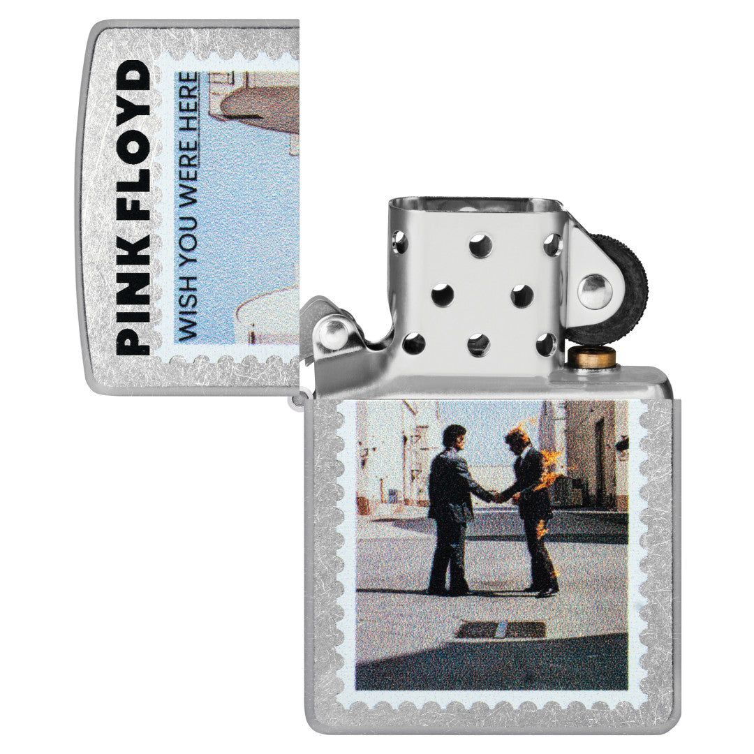 Zippo Pink Floyd Wish You Were Here Design Street Chrome Windproof Lighter