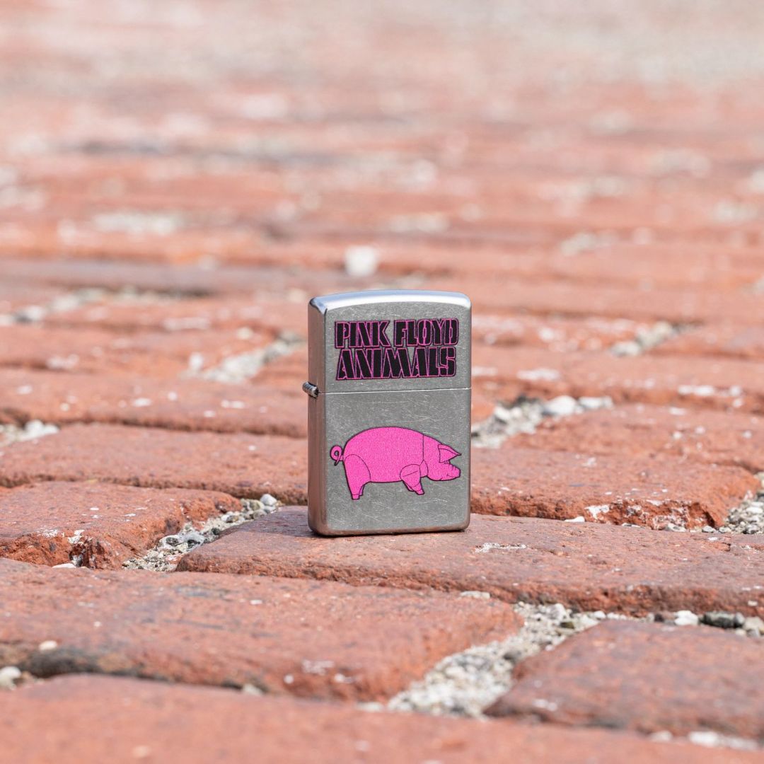 Zippo Pink Floyd Animals Design Street Chrome Windproof Lighter