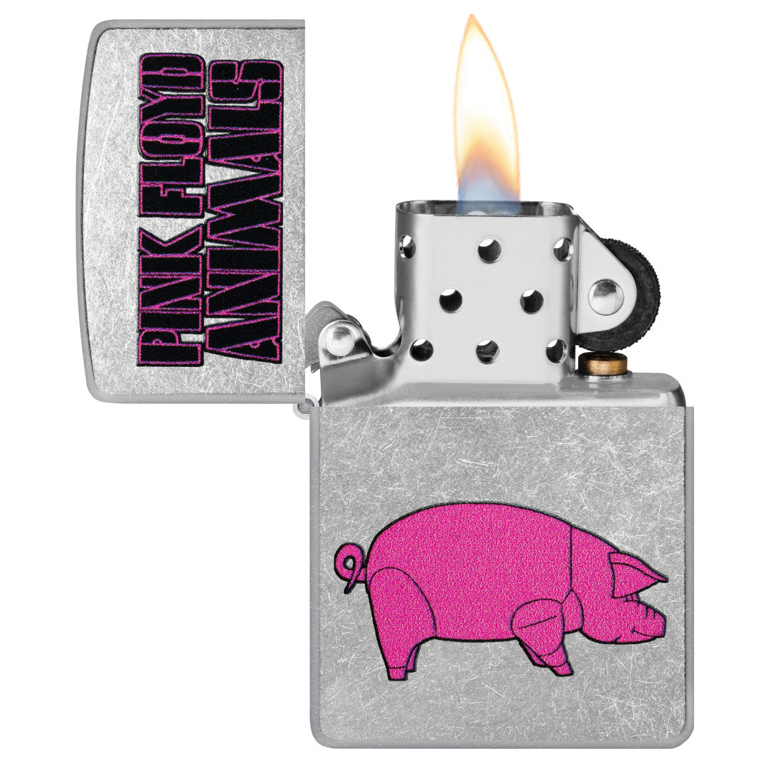 Zippo Pink Floyd Animals Design Street Chrome Windproof Lighter