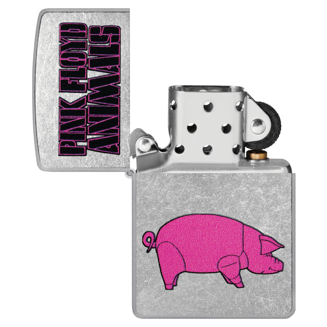 Zippo Pink Floyd Animals Design Street Chrome Windproof Lighter