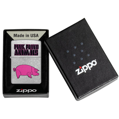 Zippo Pink Floyd Animals Design Street Chrome Windproof Lighter