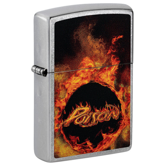 Zippo Poison Flame Design Street Chrome Windproof Lighter