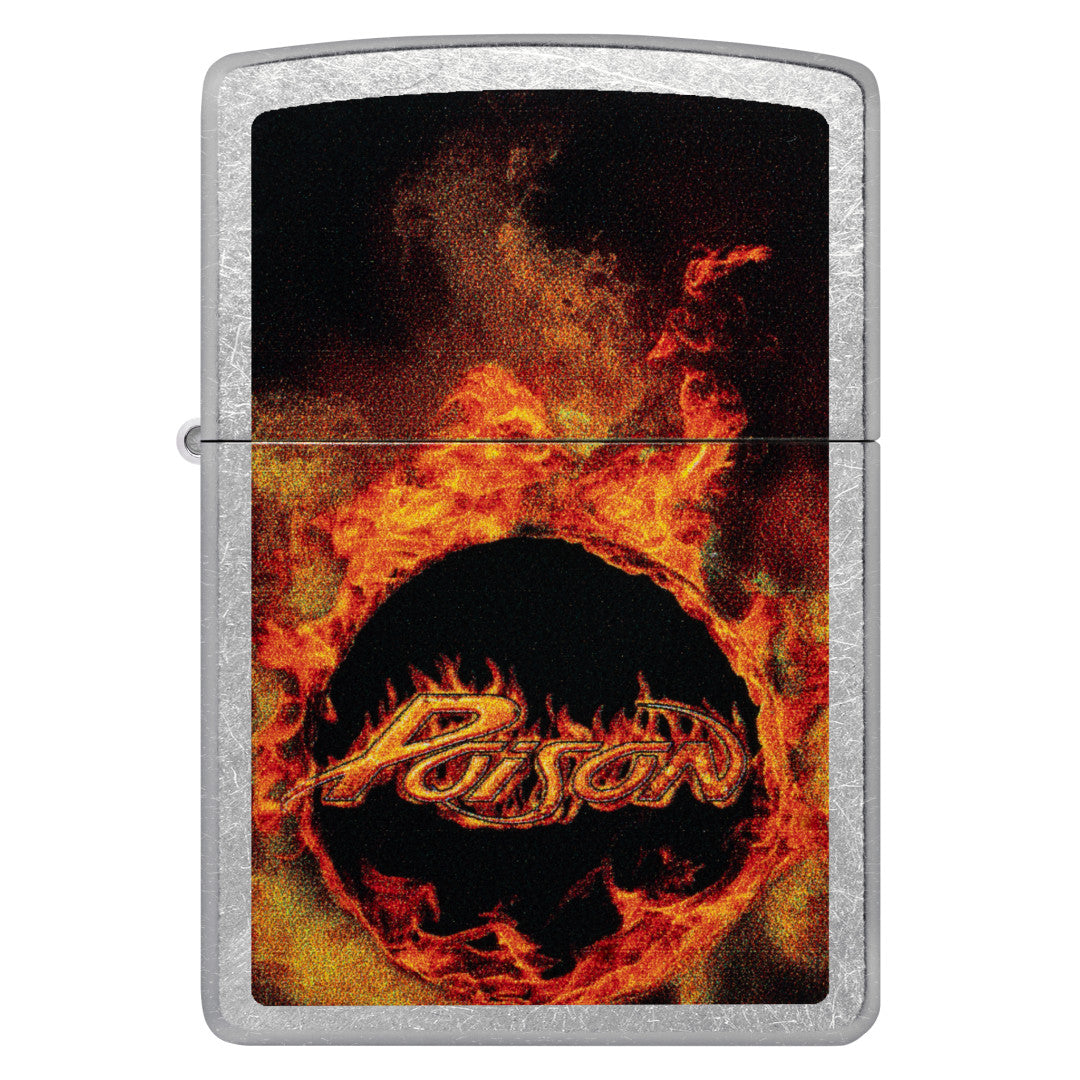 Zippo Poison Flame Design Street Chrome Windproof Lighter