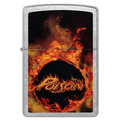 Zippo Poison Flame Design Street Chrome Windproof Lighter