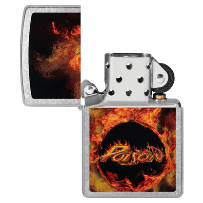 Zippo Poison Flame Design Street Chrome Windproof Lighter