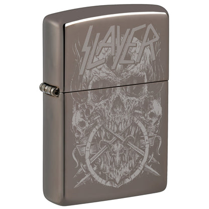 Zippo Slayer Skull Design Black Ice® Windproof Lighter