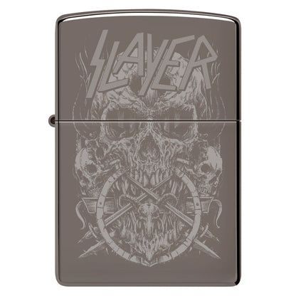 Zippo Slayer Skull Design Black Ice® Windproof Lighter