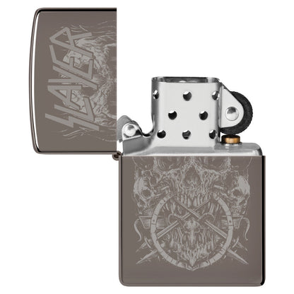 Zippo Slayer Skull Design Black Ice® Windproof Lighter