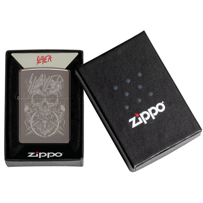 Zippo Slayer Skull Design Black Ice® Windproof Lighter