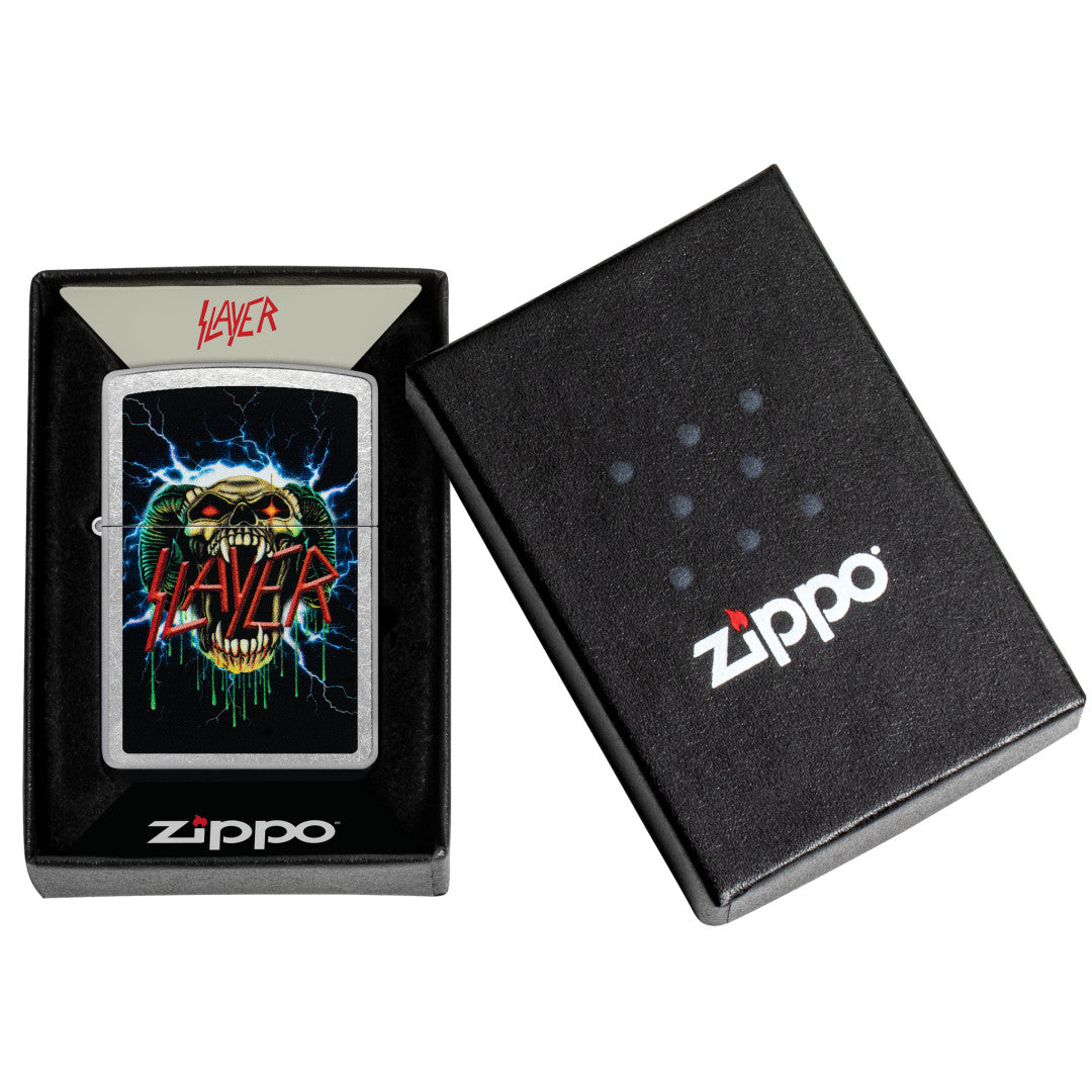 Zippo Slayer Snake Design Street Chrome Windproof Lighter