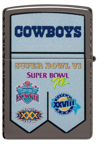 Zippo Super Bowl Champions Collectible - Dallas Cowboys Black Ice Windproof Lighter