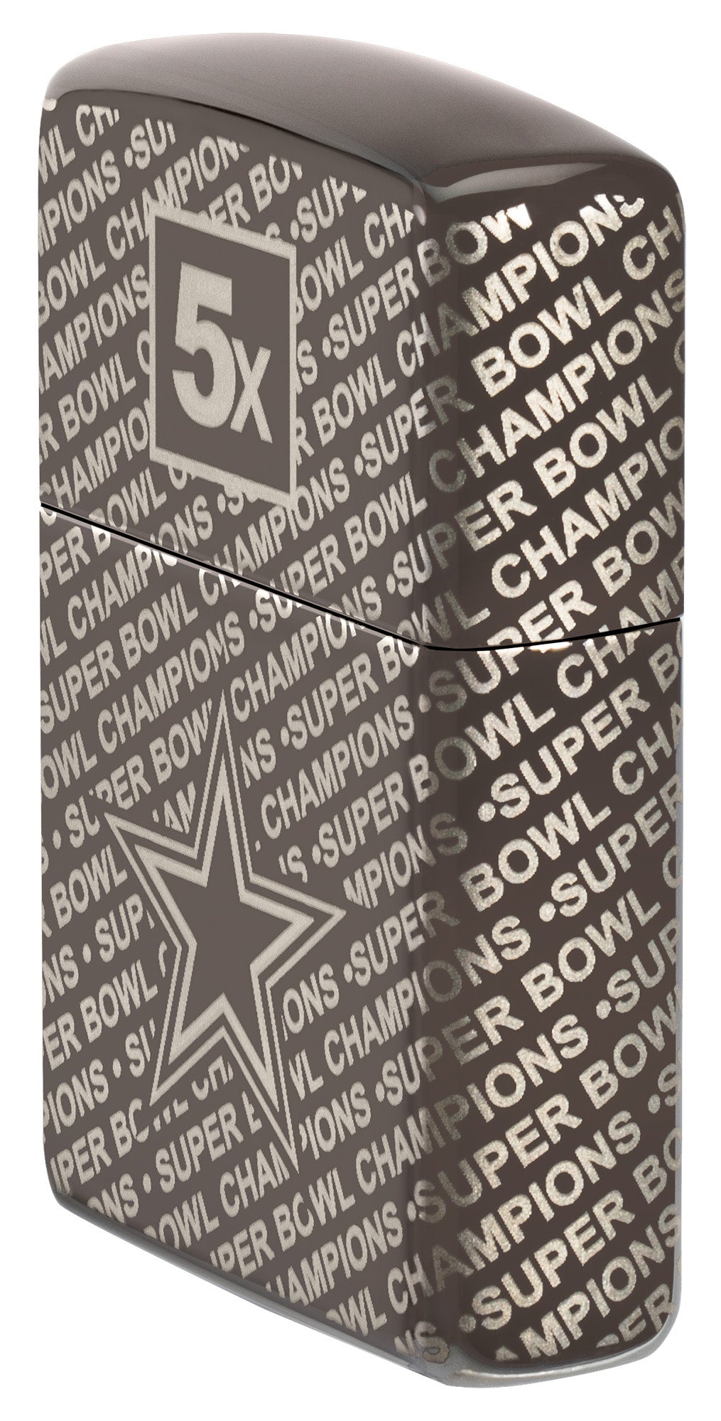 Zippo Super Bowl Champions Collectible - Dallas Cowboys Black Ice Windproof Lighter