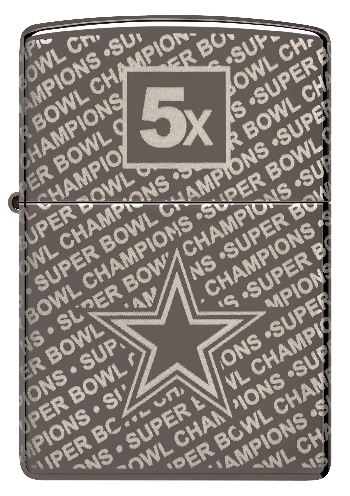Zippo Super Bowl Champions Collectible - Dallas Cowboys Black Ice Windproof Lighter