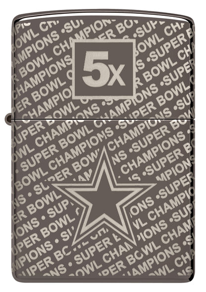Zippo Super Bowl Champions Collectible - Dallas Cowboys Black Ice Windproof Lighter