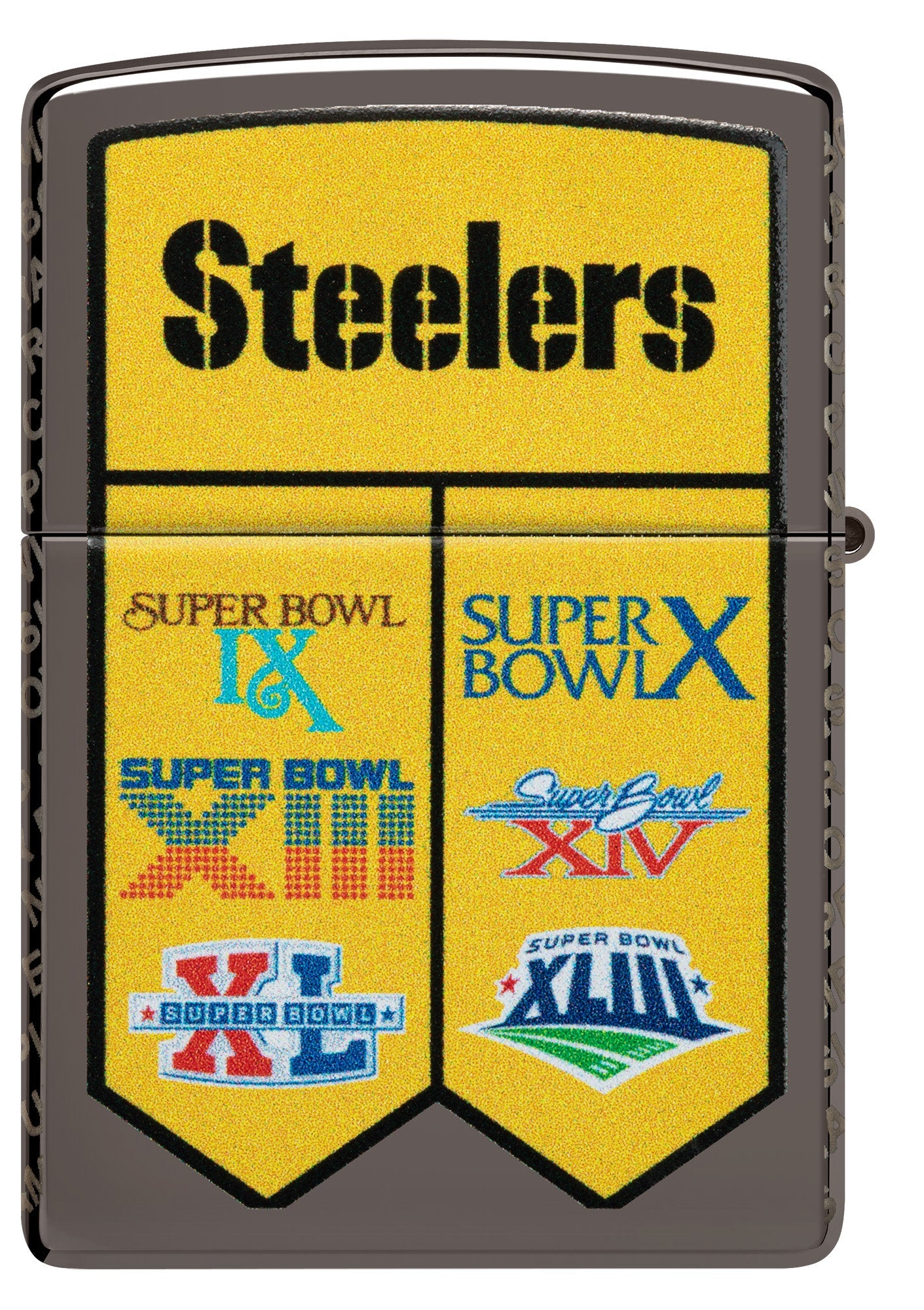 Zippo Super Bowl Champions Collectible - Pittsburgh Steelers Black Blue Windproof Lighter