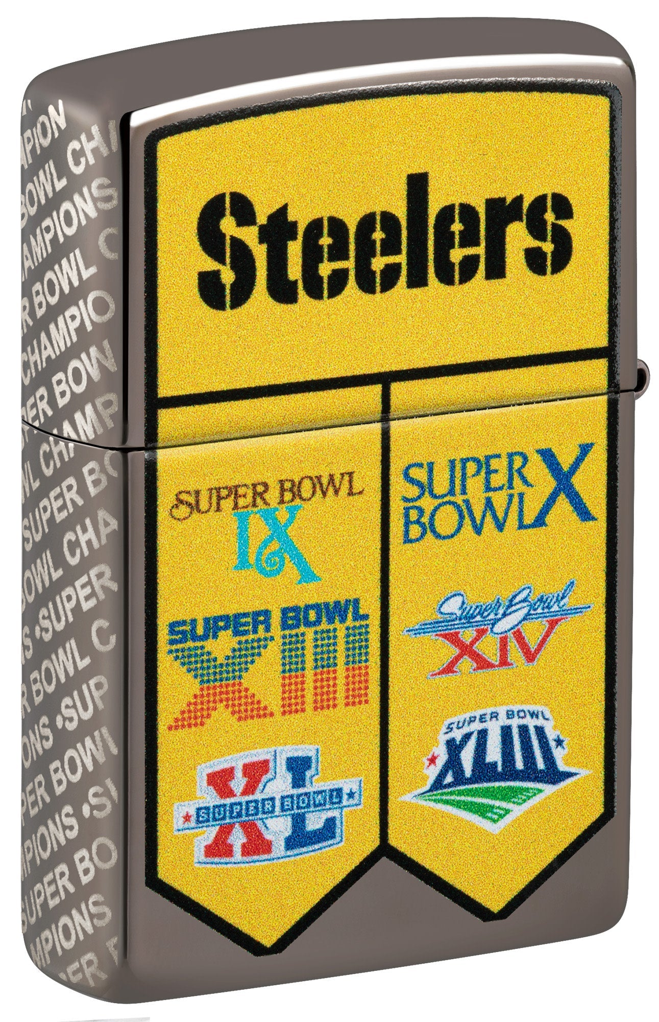 Zippo Super Bowl Champions Collectible - Pittsburgh Steelers Black Blue Windproof Lighter
