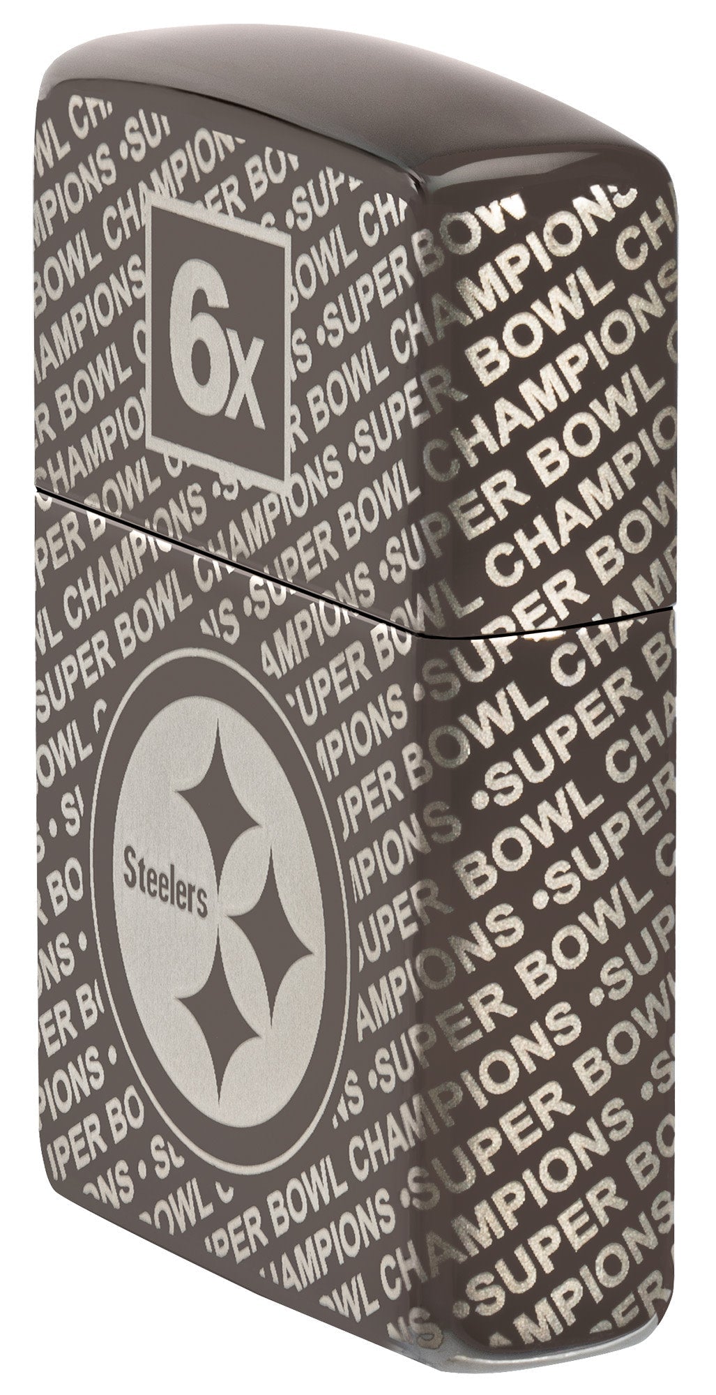 Zippo Super Bowl Champions Collectible - Pittsburgh Steelers Black Blue Windproof Lighter