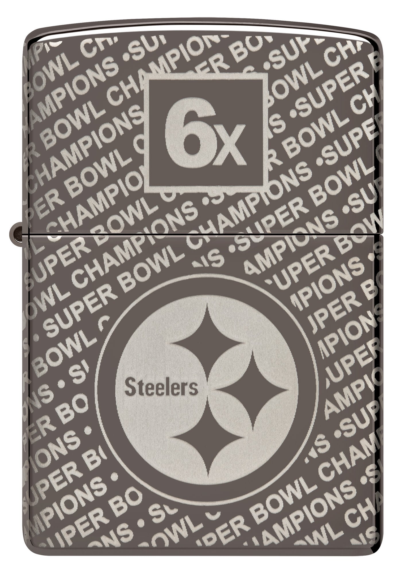 Zippo Super Bowl Champions Collectible - Pittsburgh Steelers Black Blue Windproof Lighter
