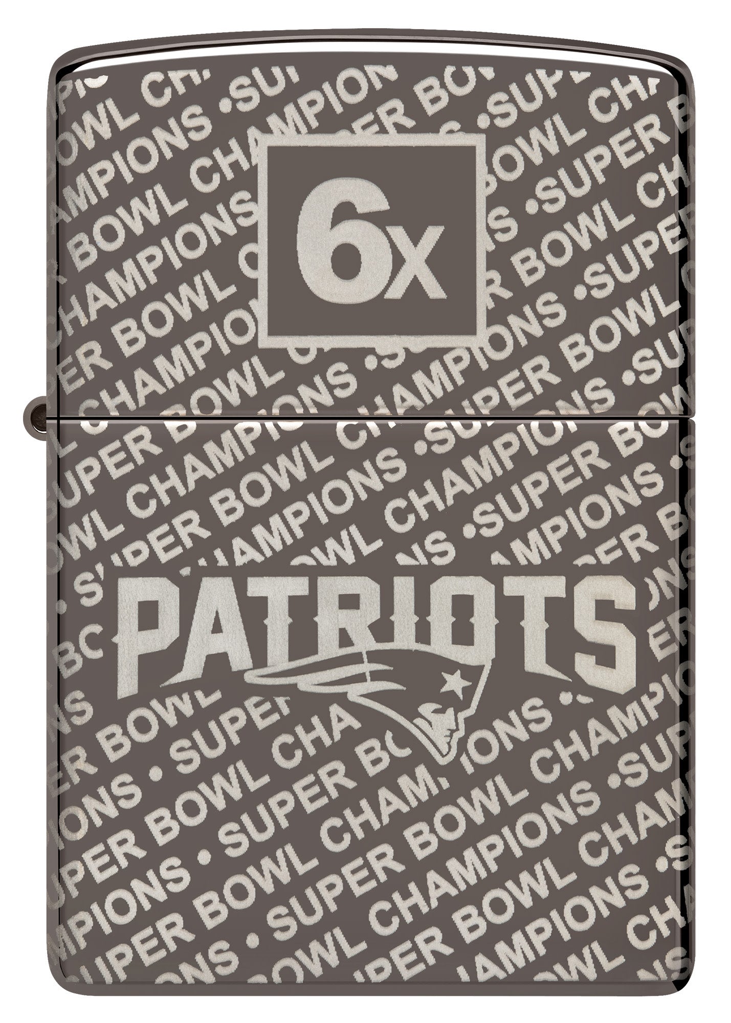 Zippo Super Bowl Champions Collectible - New England Patriots Black Ice Windproof Lighter
