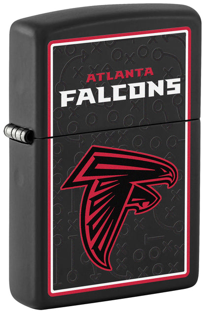 Zippo NFL Atlanta Falcons Playbook Design Black Matte Windproof Lighter