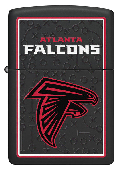 Zippo NFL Atlanta Falcons Playbook Design Black Matte Windproof Lighter