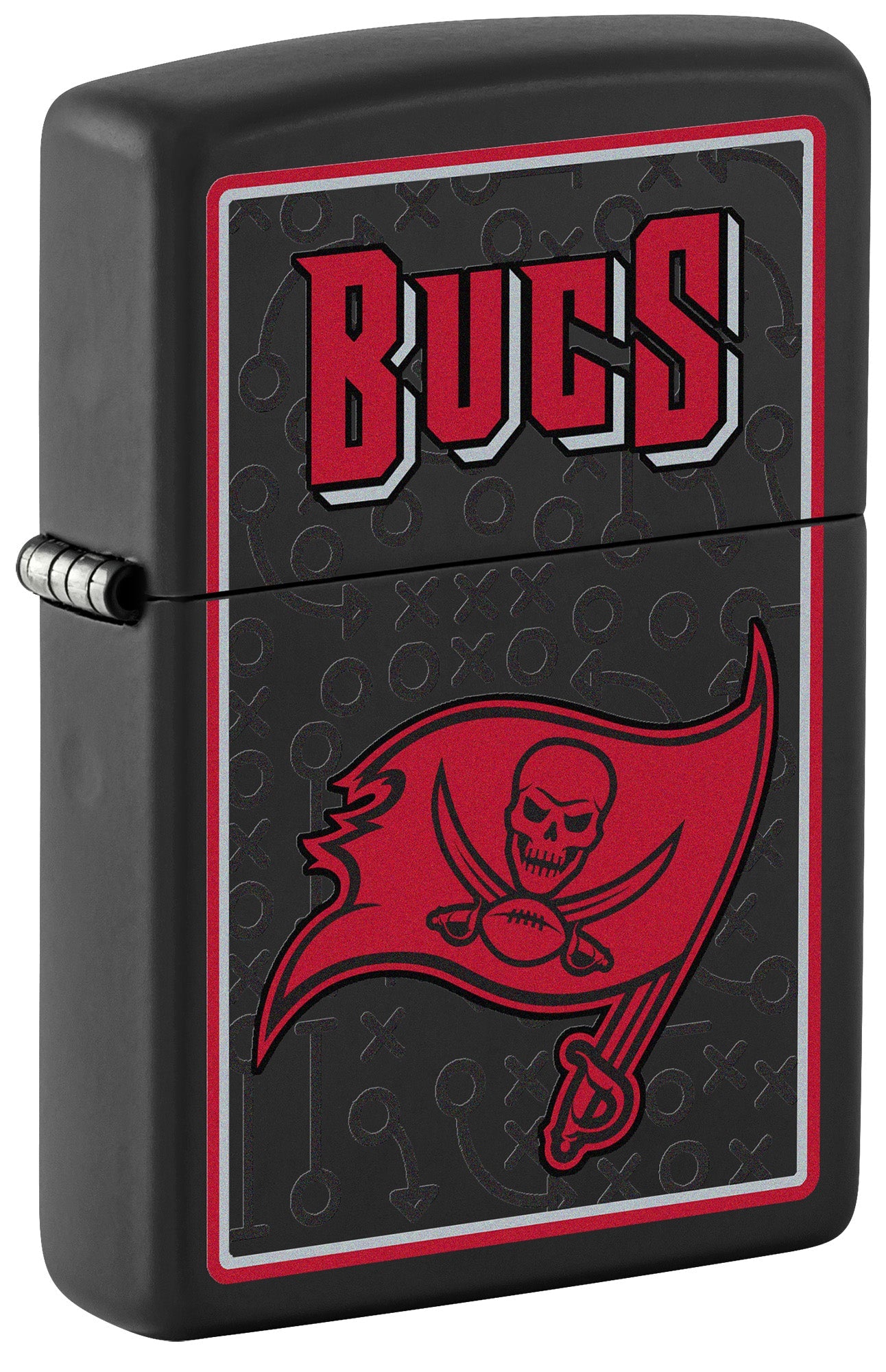 Zippo NFL Tampa Bay Buccaneers Playbook Design Black Matte Windproof Lighter