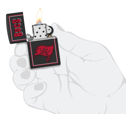 Zippo NFL Tampa Bay Buccaneers Playbook Design Black Matte Windproof Lighter
