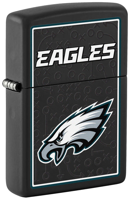 Zippo NFL Philadelphia Eagles Playbook Design Black Matte Windproof Lighter