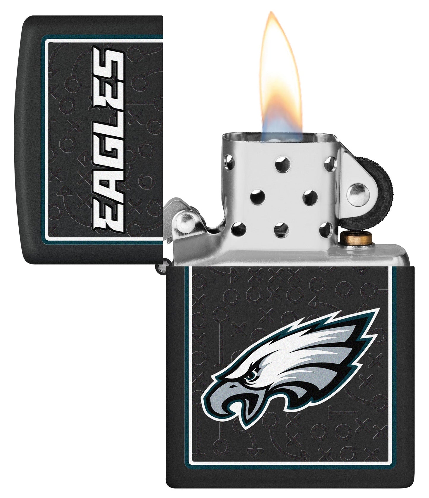 Zippo NFL Philadelphia Eagles Playbook Design Black Matte Windproof Lighter