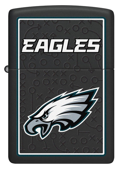 Zippo NFL Philadelphia Eagles Playbook Design Black Matte Windproof Lighter