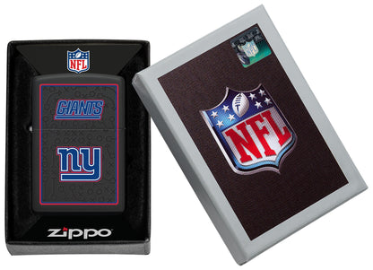 Zippo NFL New York Giants Playbook Design Black Matte Windproof Lighter