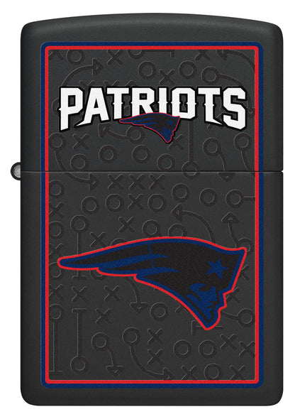Zippo NFL New England Patriots Playbook Design Black Matte Windproof Lighter