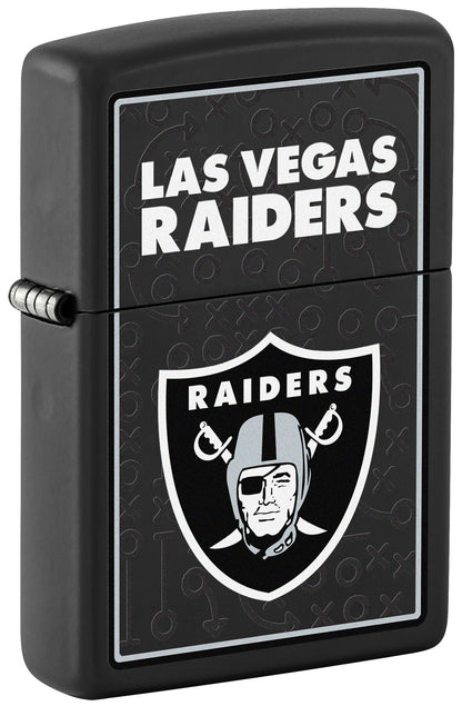 Zippo NFL Las Vegas Raiders Playbook Design Black Matte Windproof Lighter