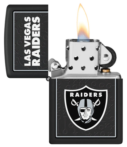 Zippo NFL Las Vegas Raiders Playbook Design Black Matte Windproof Lighter