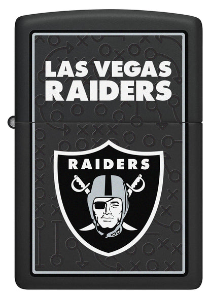 Zippo NFL Las Vegas Raiders Playbook Design Black Matte Windproof Lighter