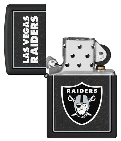 Zippo NFL Las Vegas Raiders Playbook Design Black Matte Windproof Lighter