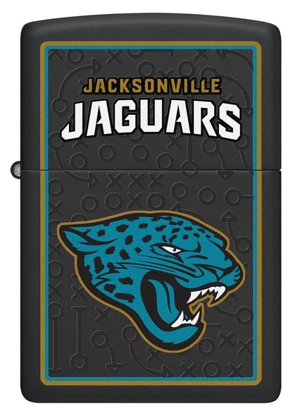 Zippo NFL Jacksonville Jaguars Playbook Design Black Matte Windproof Lighter