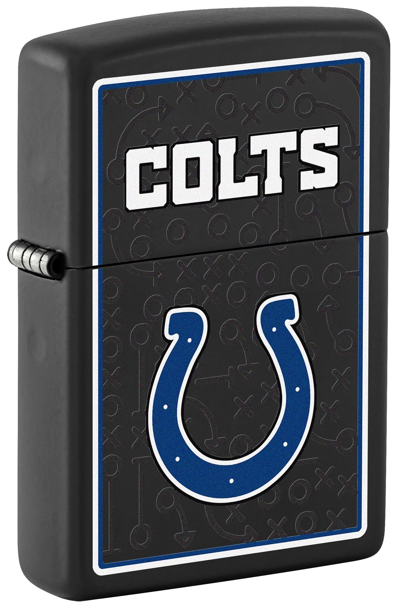 Zippo NFL Indianapolis Colts Playbook Design Black Matte Windproof Lighter