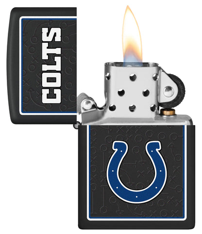 Zippo NFL Indianapolis Colts Playbook Design Black Matte Windproof Lighter
