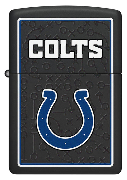 Zippo NFL Indianapolis Colts Playbook Design Black Matte Windproof Lighter