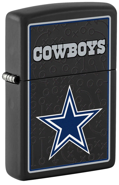 Zippo NFL Dallas Cowboys Playbook Design Black Matte Windproof Lighter