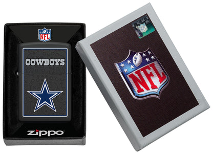 Zippo NFL Dallas Cowboys Playbook Design Black Matte Windproof Lighter