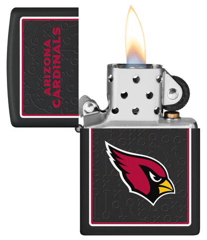 Zippo NFL Arizona Cardinals Playbook Design White Matte Windproof Lighter